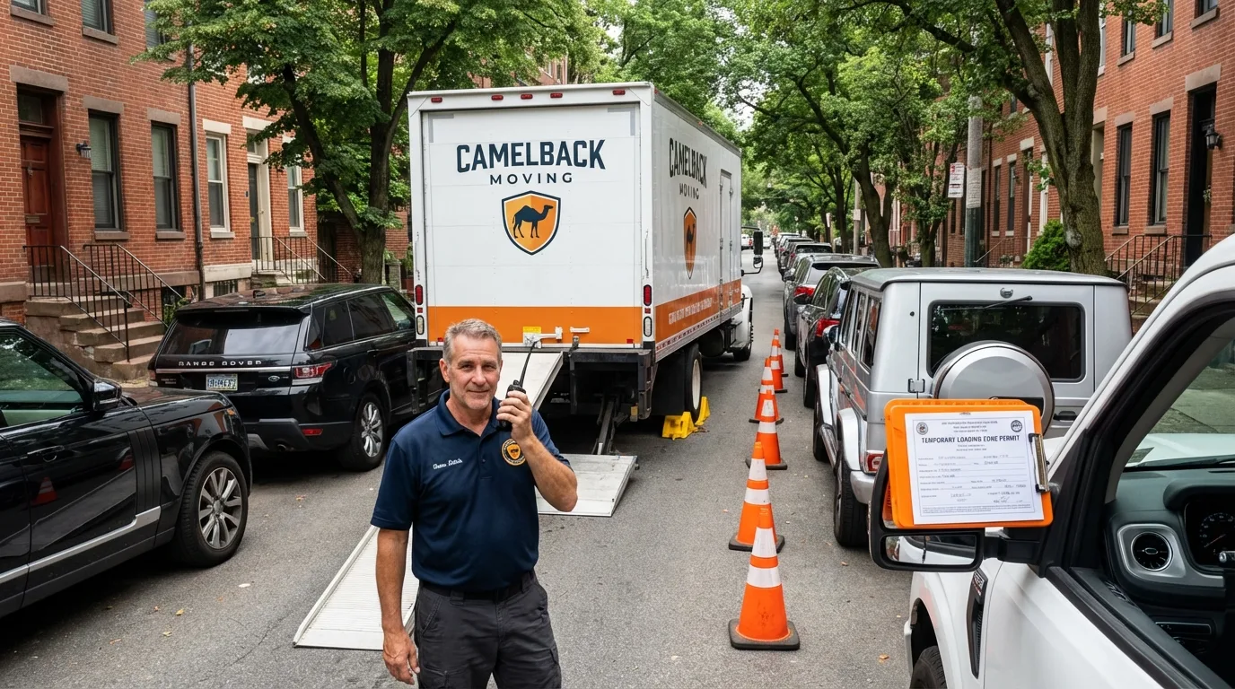 City street loading permit setup in Newport, RI
